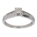 9ct White Gold 0.40ct Brilliant Cut Diamond Solitaire Ring