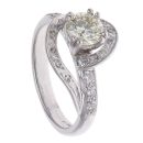 18ct White Gold 1.20ct Brilliant Cut Diamond Solitaire Ring