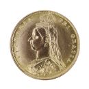 1887 Victoria Half Sovereign Coin