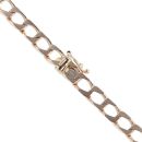 9ct Yellow Gold Fancy Curb Chain 18"