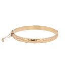 9ct Yellow Gold Patterned Bangle