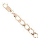 9ct Yellow Gold Curb Bracelet 8"