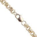 9ct Yellow Gold Patterned Belcher Chain 22"