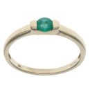 9ct Yellow Gold Emerald Solitaire Ring