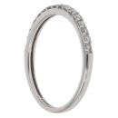 18ct White Gold 0.23ct Brilliant Cut Diamond Half Eternity Ring