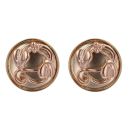 9ct Yellow And Rose Gold Tree Of Life Clogau Stud Earrings