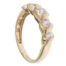 14ct Yellow Gold Cubic Zirconia Five Stone Ring