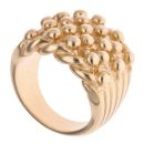 9ct Yellow Gold Five Row Keeper Ring
