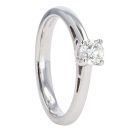 18ct White Gold 0.33ct Diamond Solitaire Ring