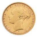 1880 Victoria Young Head Australia Full Sovereign Coin
