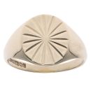 9ct Yellow Gold Diamond Cut Signet Ring