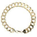 9ct Yellow Gold Curb Bracelet 8.5"