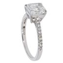 18ct White Gold 1.70ct Diamond Radiant Cut Solitaire Ring