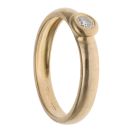 18ct Yellow Gold 0.10ct Diamond Solitaire Ring