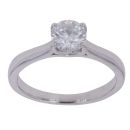Platinum 1.00ct Brilliant Cut Diamond Solitaire Ring