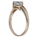 9ct Yellow Gold Aquamarine Single Stone Ring