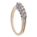 9ct Yellow Gold 0.25ct Diamond Five Stone Ring
