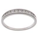 18ct White Gold 0.25ct Brilliant Cut Diamond Half Eternity Ring