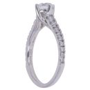 Platinum 0.77ct Brilliant Cut Diamond Solitaire Ring