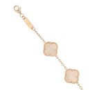 9ct Yellow Gold Mother of Pearl Petal Bracelet 7.5"
