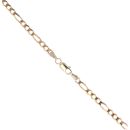 9ct Yellow Gold Figaro Chain 18"