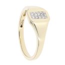 9ct Yellow Gold 0.05ct Diamond Signet Ring