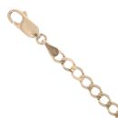 9ct Yellow Gold Curb Bracelet 9"