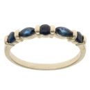 9ct Yellow Gold Sapphire Five Stone Ring