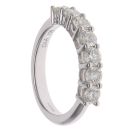 18ct White Gold 1.00ct Brilliant Cut Diamond Seven Stone Eternity Ring