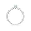 9ct White Gold Lab Grown Diamond Solitaire Ring G VS