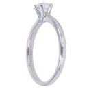 9ct White Gold 0.25ct Brilliant Cut Lab Grown Diamond Solitaire Ring