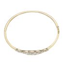 9ct Yellow Gold 0.15ct Brilliant Cut Diamond Bangle