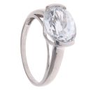 9ct White Gold Cubic Zirconia Single Stone Ring