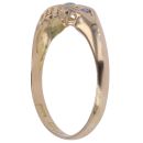 18ct Yellow Gold 0.05ct Diamond and Sapphire Five Stone Ring