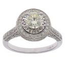 18ct White Gold 1.49ct Brilliant Cut Diamond Cluster Ring