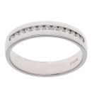 18ct White Gold 0.15ct Brilliant Cut Diamond Half Eternity Ring
