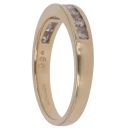 18ct Yellow Gold 0.50ct Brilliant Cut Diamond Half Eternity Ring