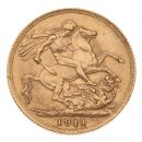 1911 George V Large Head UK Full Sovereign Coin