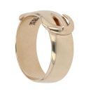 9ct Yellow Gold Buckle Ring