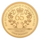 2017 Elizabeth II Fifth Portrait Bailiwick Of Jersey One Pound Coin