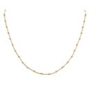 9ct Yellow Gold Patterned Beads Chain 18"