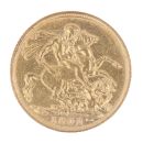 1902 Edward VII Full Large Head UK Sovereign Coin