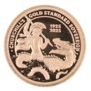 2025 Charles III St George Rose Gold Tristan Da Cunha 1/8 Sovereign Coin Proof Boxed