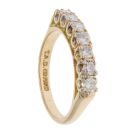 18ct Yellow Gold 0.50ct Brilliant Cut Diamond Seven Stone Ring