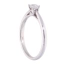 9ct White Gold 0.25ct Diamond Solitaire Ring