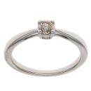 9ct White Gold 0.25ct Brilliant Cut Diamond Solitaire Ring