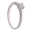 9ct White Gold 0.20ct Brilliant Cut Diamond Solitaire Ring