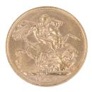 1909 Edward VII Large Head UK Full Sovereign Coin