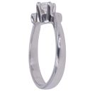 18ct White Gold 0.25ct Brilliant Cut Diamond Twist Solitaire Ring