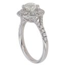 18ct White Gold 1.15ct Brilliant Cut Diamond Cluster Ring